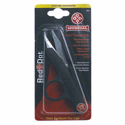 MUNDIAL Red Dot Thread Clipper Scissors 4.75 in (12.1 cm)
