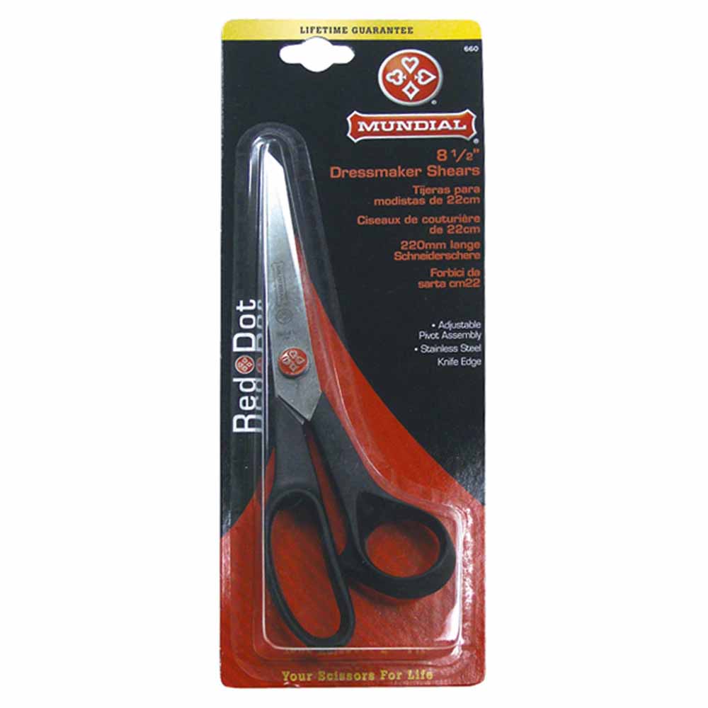 MUNDIAL Red Dot Dressmaker Shears 8.5 in (21.6 cm)