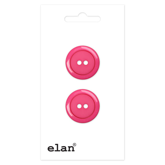 ELAN 2-Hole Sew-Through Button 25 mm, 2-Count