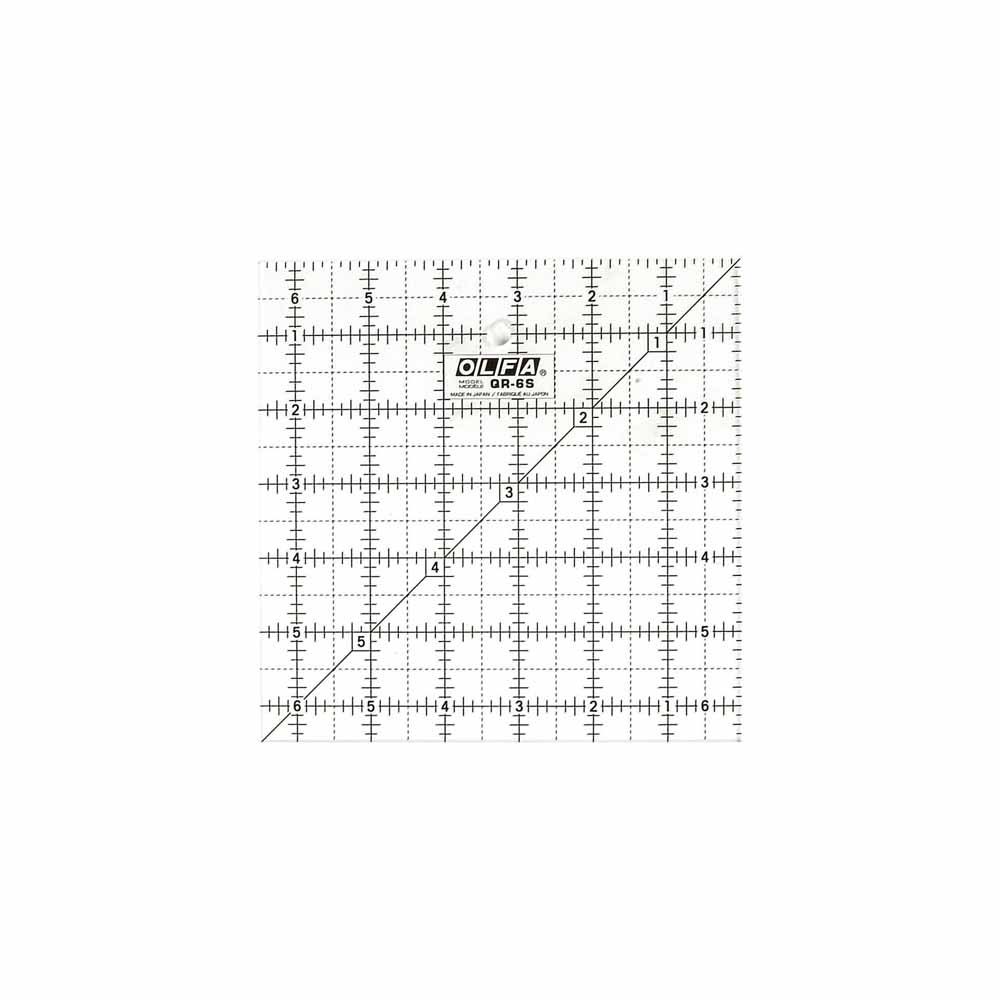 OLFA Frosted Acrylic Square Ruler 6 1/2 in