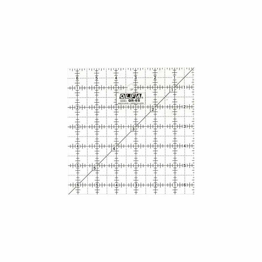 OLFA Frosted Acrylic Square Ruler 6 1/2 in