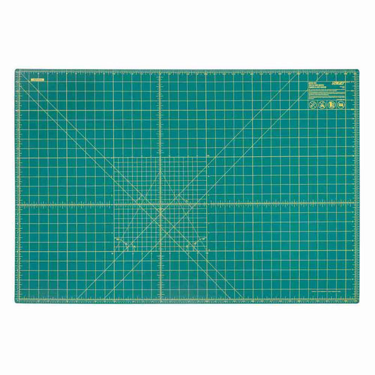 OLFA Double-Sided Self-Healing Rotary Mat 24 in × 36 in, Green