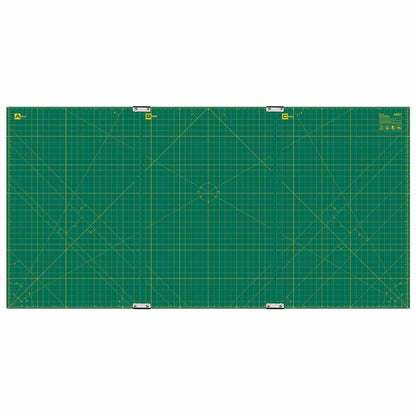 OLFA Continuous Grid Rotary Mat Set 35 in × 70 in, Green