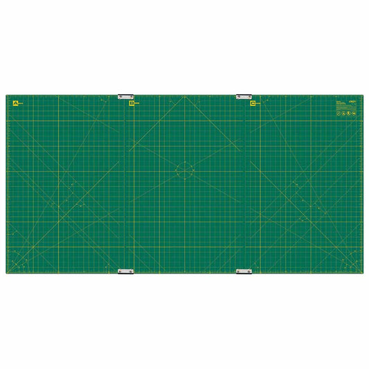 OLFA Continuous Grid Rotary Mat Set 35 in × 70 in, Green