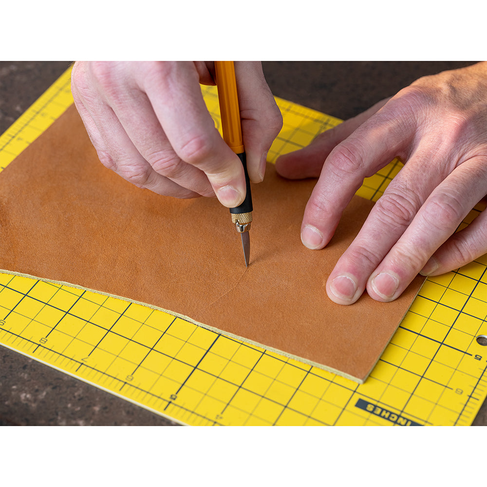 OLFA Double-Sided Self-Healing Cutting Mat 9 in × 12 in, Yellow