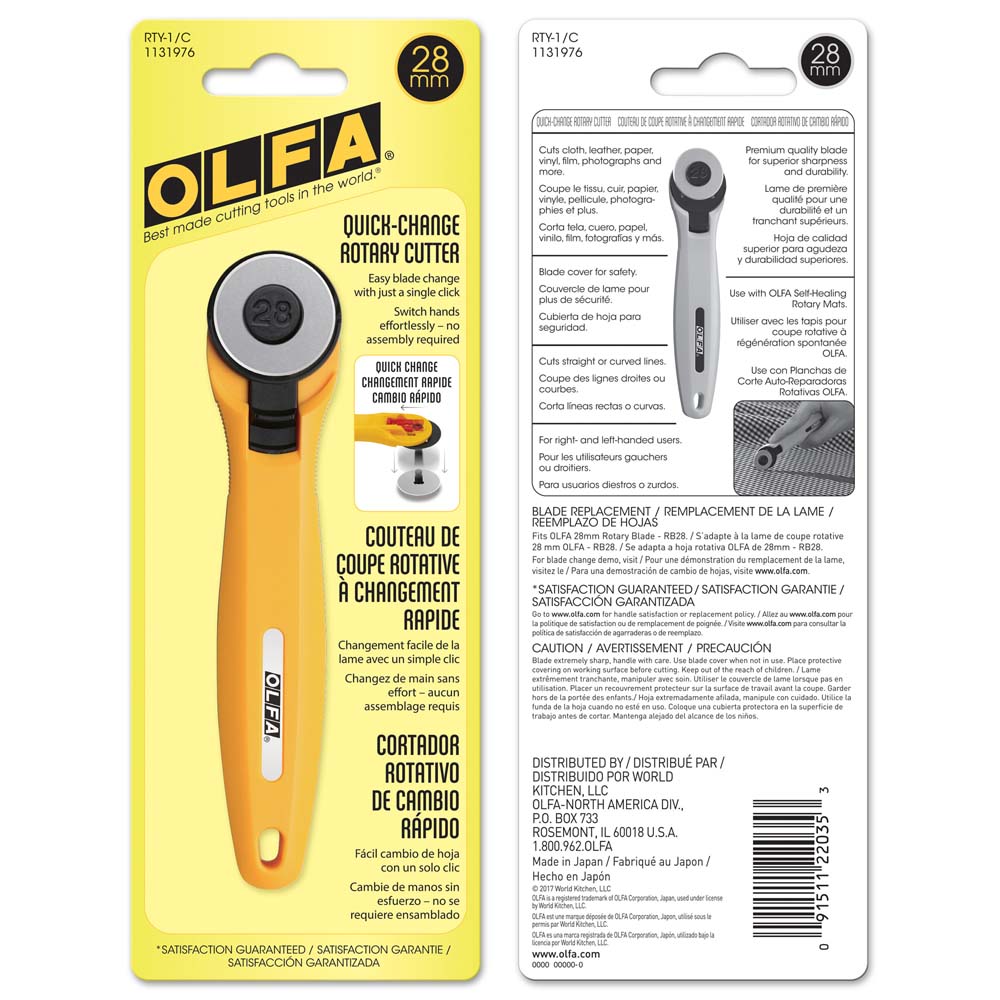OLFA Quick-Change Rotary Cutter 28mm