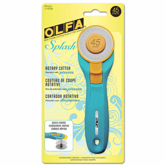 OLFA Quick-Change Rotary Cutter 45mm Aqua