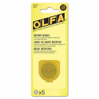OLFA Rotary Replacement Blades 28mm 5-Pack