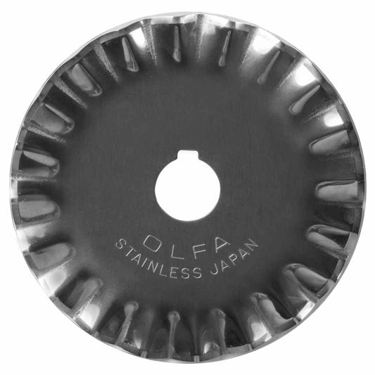OLFA Pinking Rotary Blade Stainless Steel 45 mm 1-Pack