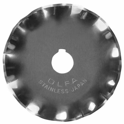 OLFA Scallop-Peak Rotary Blade Stainless Steel 45 mm 1-Pack