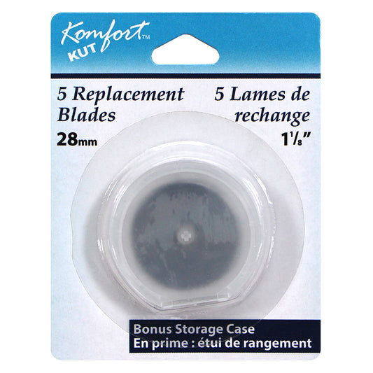 KOMFORT KUT Straight Blades – 28 mm (1″) – 5-Pack