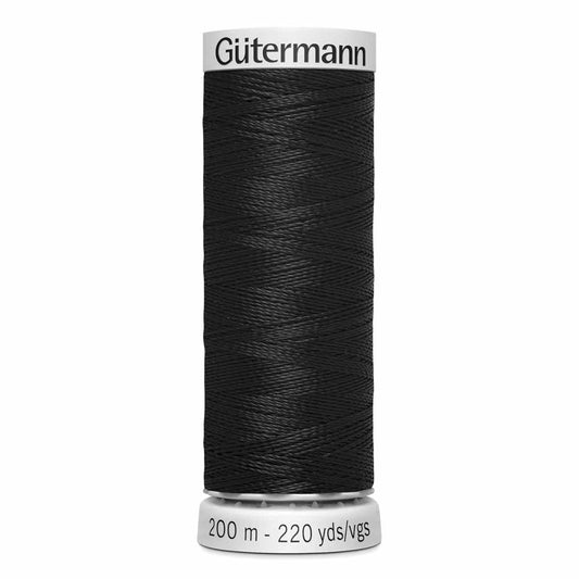 GÜTERMANN Dekor Rayon 40 Embroidery Thread 200 m, Black (1000)