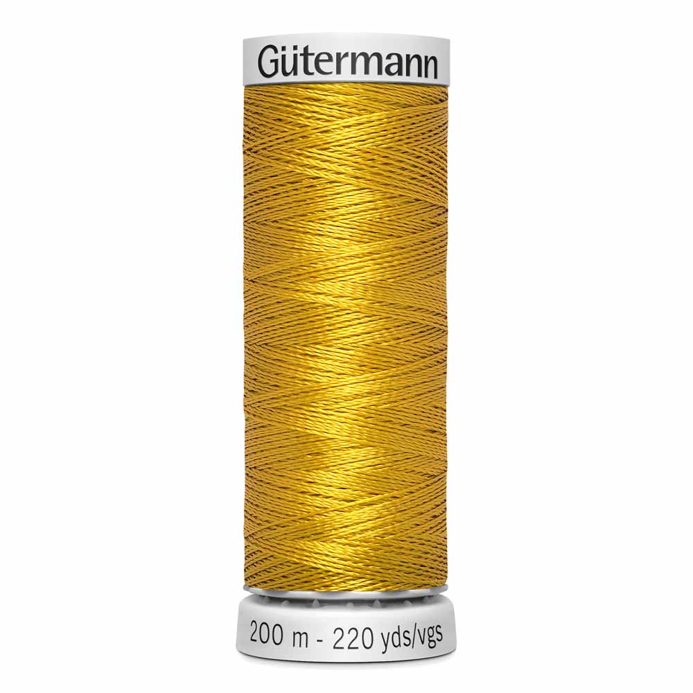 GÜTERMANN Dekor Rayon Thread 200 m - Dark Gold