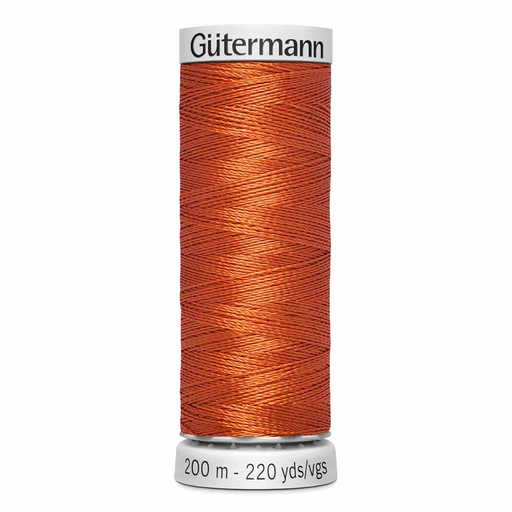 GÜTERMANN Dekor Rayon Thread 200 m - Dark Terra Cotta