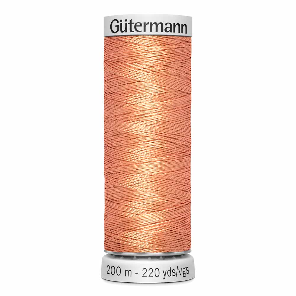 GÜTERMANN Dekor Rayon Thread 200 m - Peachy Orange