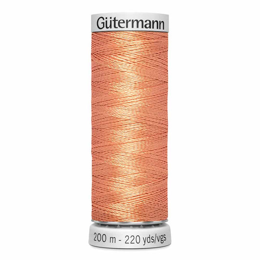 GÜTERMANN Dekor Rayon Thread 200 m - Peachy Orange