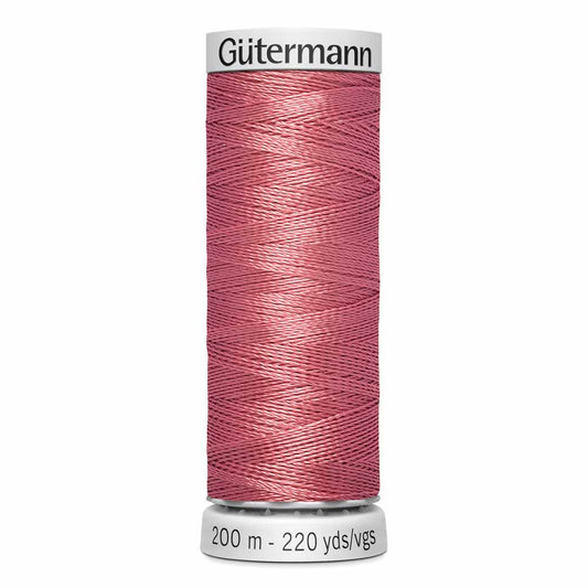 GÜTERMANN Dekor Rayon Thread 200m - Dark Rose