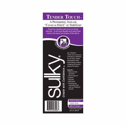 SULKY Tender Touch Lightweight Iron-On Backing 8 in x 9 yd White Roll