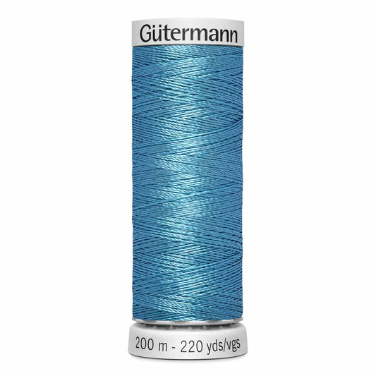 GÜTERMANN Dekor Rayon Thread 200 m - Medium Light Blue