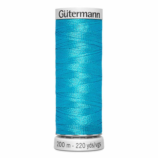 GÜTERMANN Dekor Rayon Thread 200 m - Light Ocean Blue