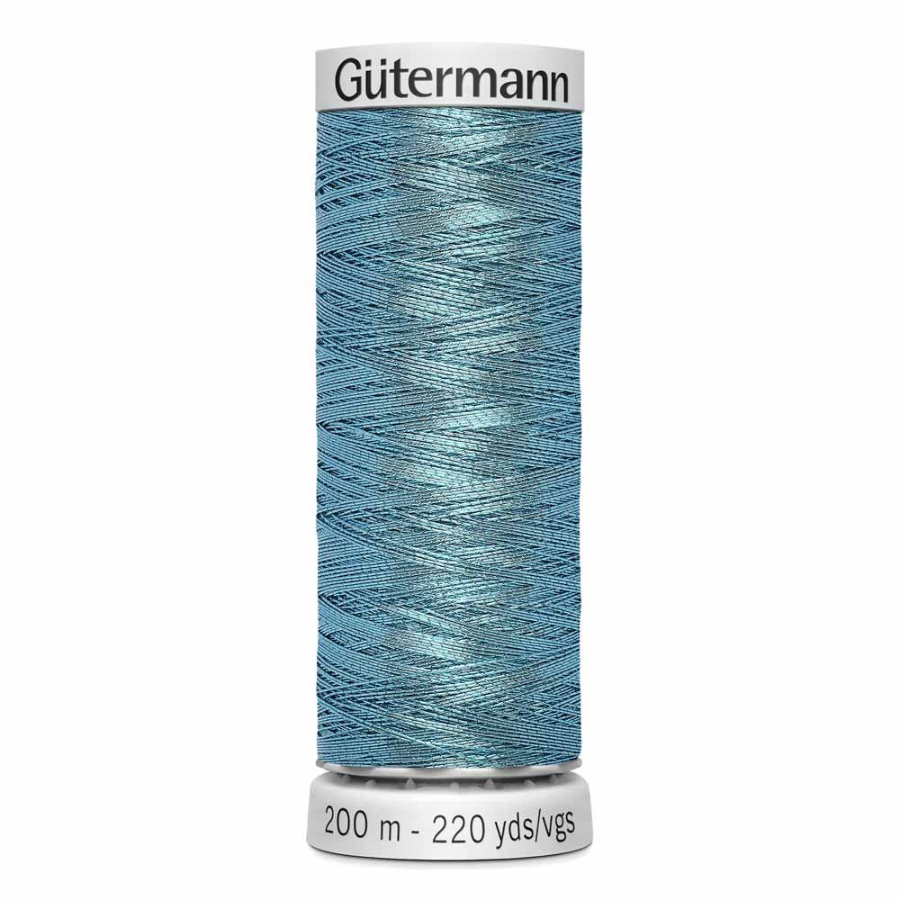 GÜTERMANN Dekor Metallic Thread 200 m Light Blue - SKU 4010143