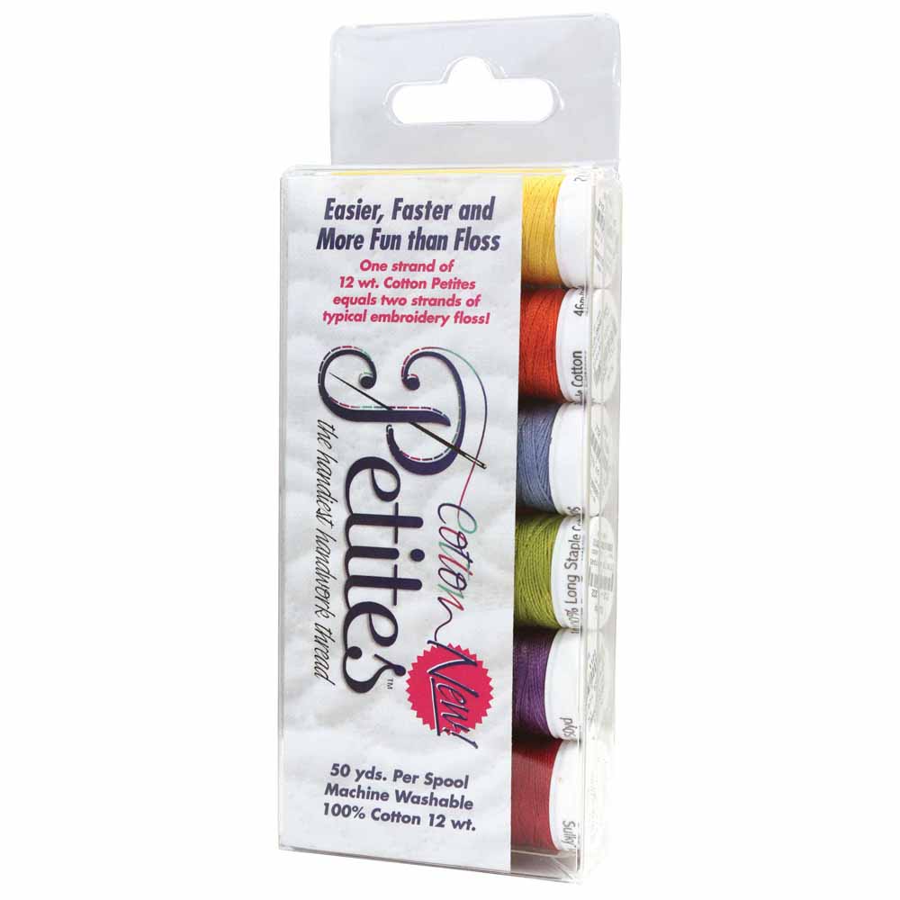 SULKY Cotton Petites 12 wt Thread Set 6 × 50 yd Summer Assortment