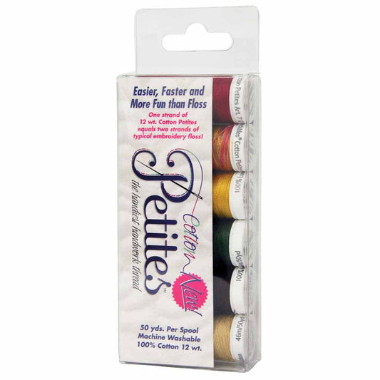 SULKY Cotton Petites 12 wt Thread Set 6 × 50 yd Autumn Assortment