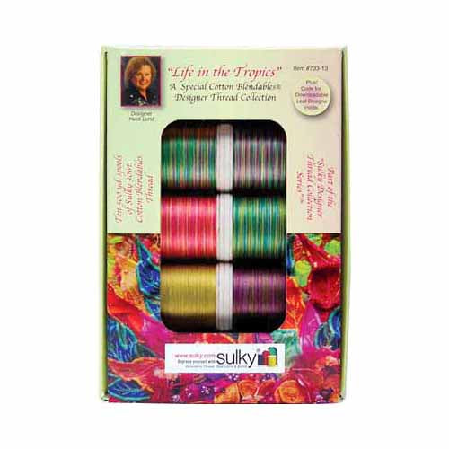 SULKY Cotton Blendables Thread Collection 10-Spool Life In The Tropics