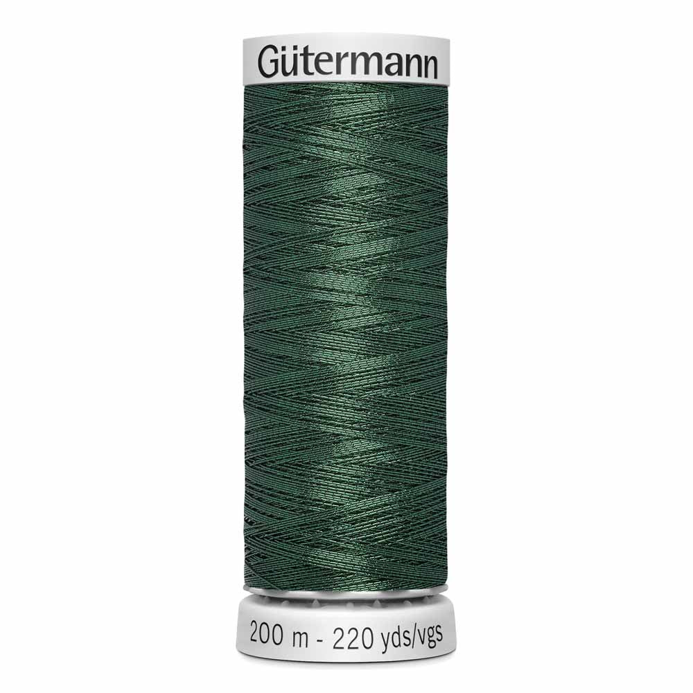 GÜTERMANN Dekor Metallic Thread 200 m - Dark Green