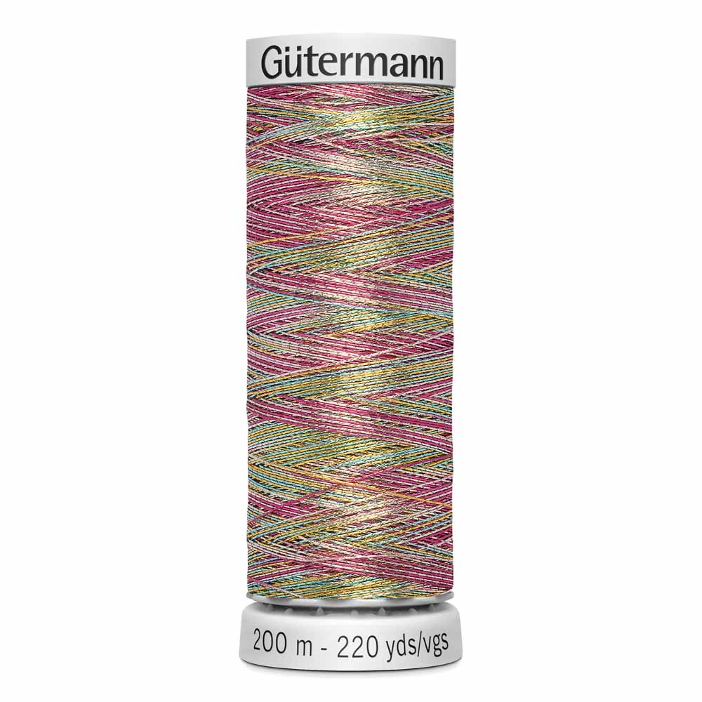 GÜTERMANN Dekor Metallic Thread 200 m - Variegated Spring