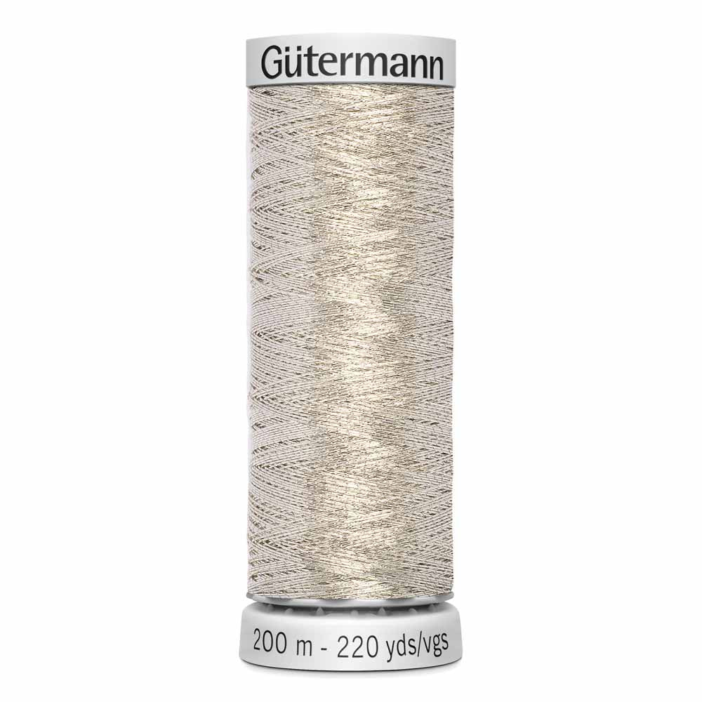 GÜTERMANN Dekor Metallic Thread 200 m - Silver