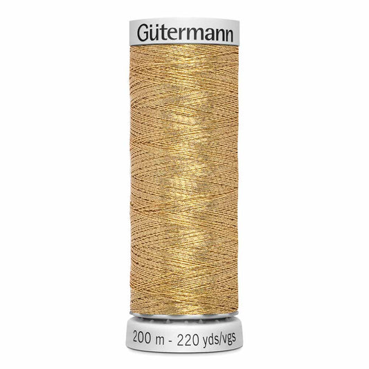 GÜTERMANN Dekor Metallic Thread, Bronze Gold, 200 m (219 yd)