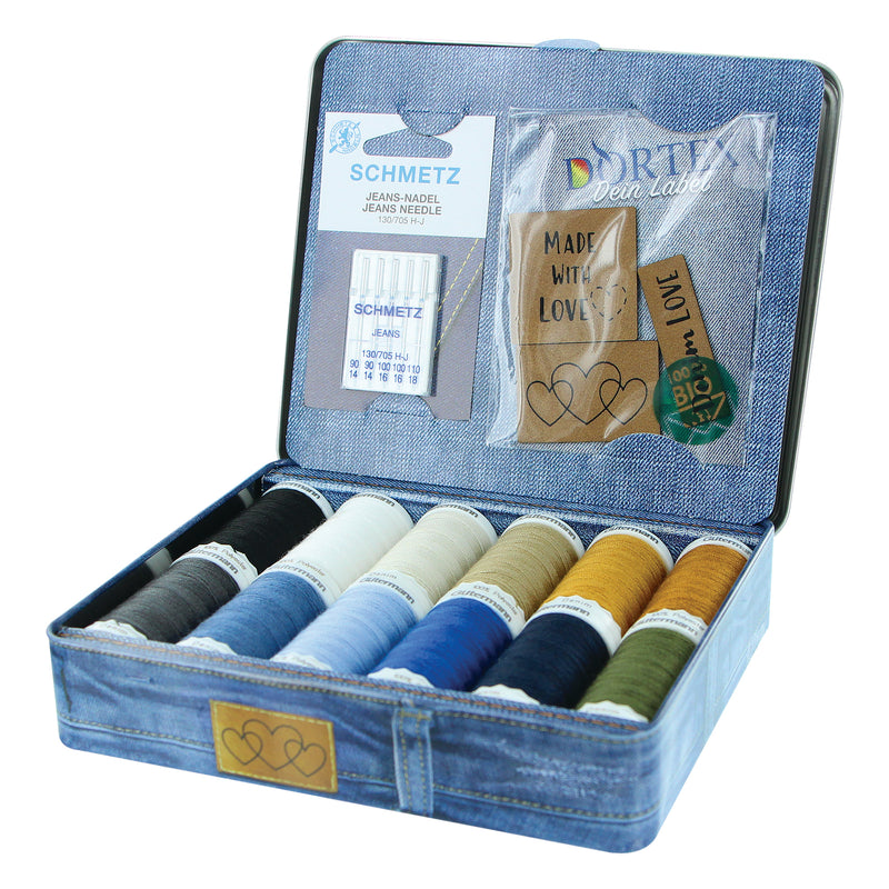 GÜTERMANN Denim Love Nostalgia Box Denim Thread 100m 12 Shades