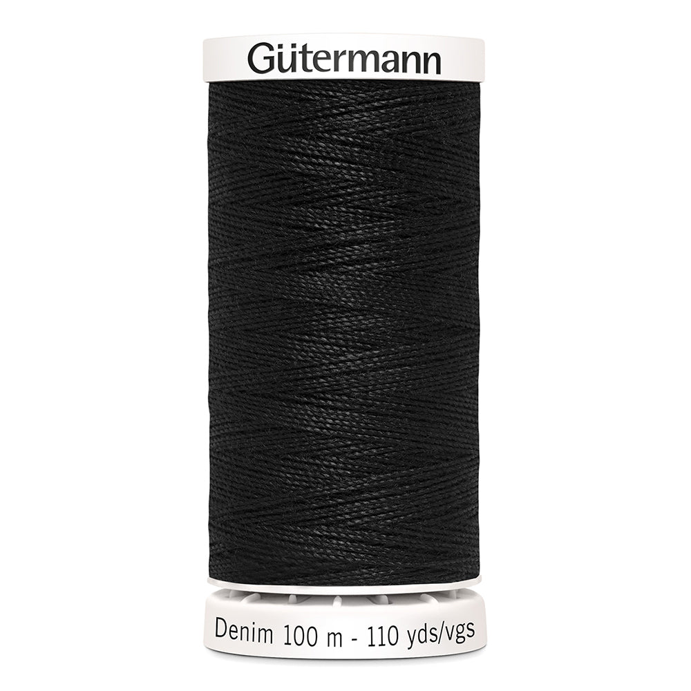 GÜTERMANN Denim Jeans Thread No 50 100 m Black