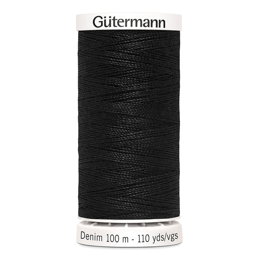 GÜTERMANN Denim Jeans Thread No 50 100 m Black