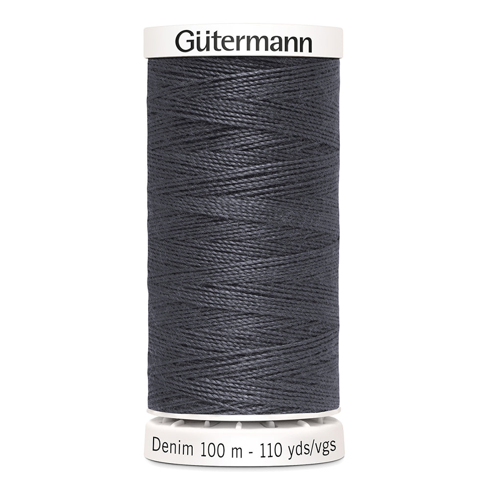 GÜTERMANN Denim Thread Polyester 100 m Grey