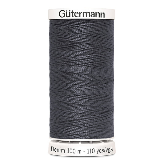 GÜTERMANN Denim Thread Polyester 100 m Grey