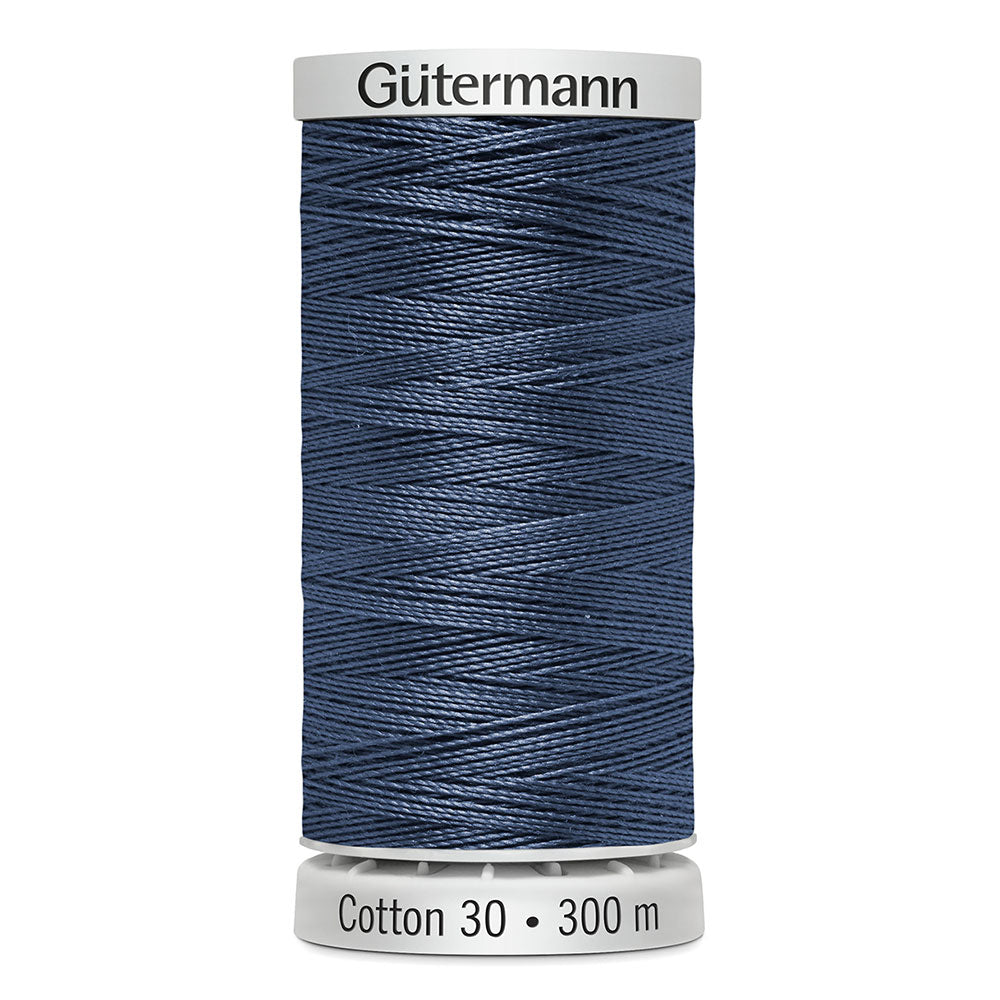 GÜTERMANN Cotton 30 Thread 30 wt 300 m (328 yd) - Dark Blue Sky - 1 Spool
