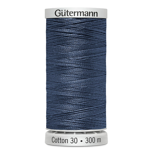 GÜTERMANN Cotton 30 Thread 30 wt 300 m (328 yd) - Dark Blue Sky - 1 Spool