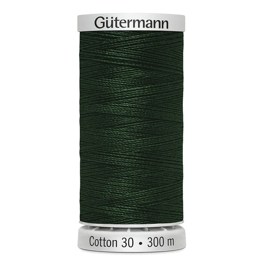 GÜTERMANN Cotton 30 Thread 30 wt 300 m (328 yd) - Green Forest - 1 Spool
