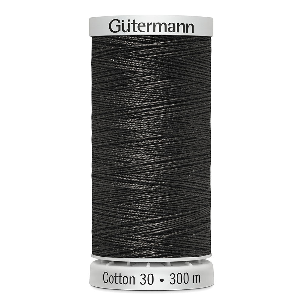 GÜTERMANN Cotton 30 Thread 30 wt 300 m (328 yd) - Chic Grey - 1 Spool