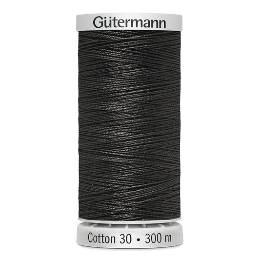 GÜTERMANN Cotton 30 Thread 30 wt 300 m (328 yd) - Chic Grey - 1 Spool
