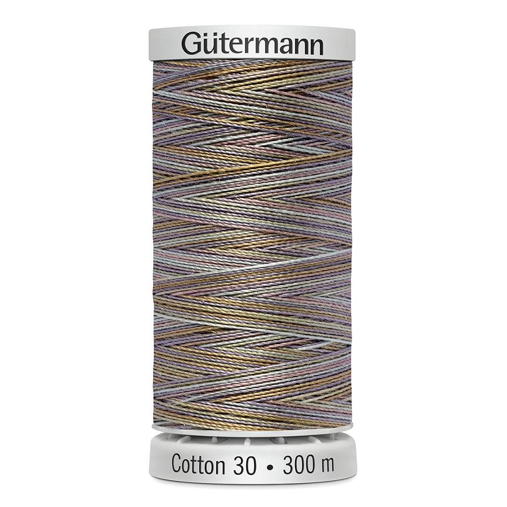GÜTERMANN Cotton 30 Thread 30 wt 300 m (328 yd) - Multicolour (Colour 4078) - 1 Spool