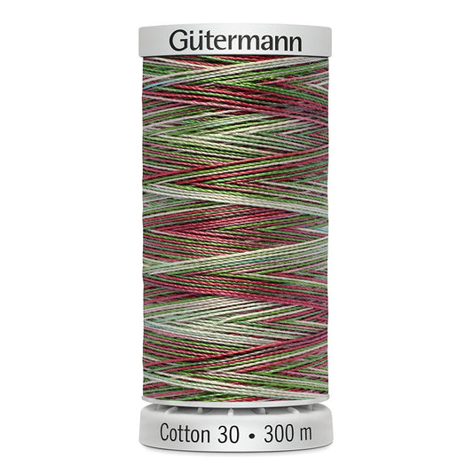 GÜTERMANN Cotton 30 Mercerized Cotton Thread 300 m Christmas Tree