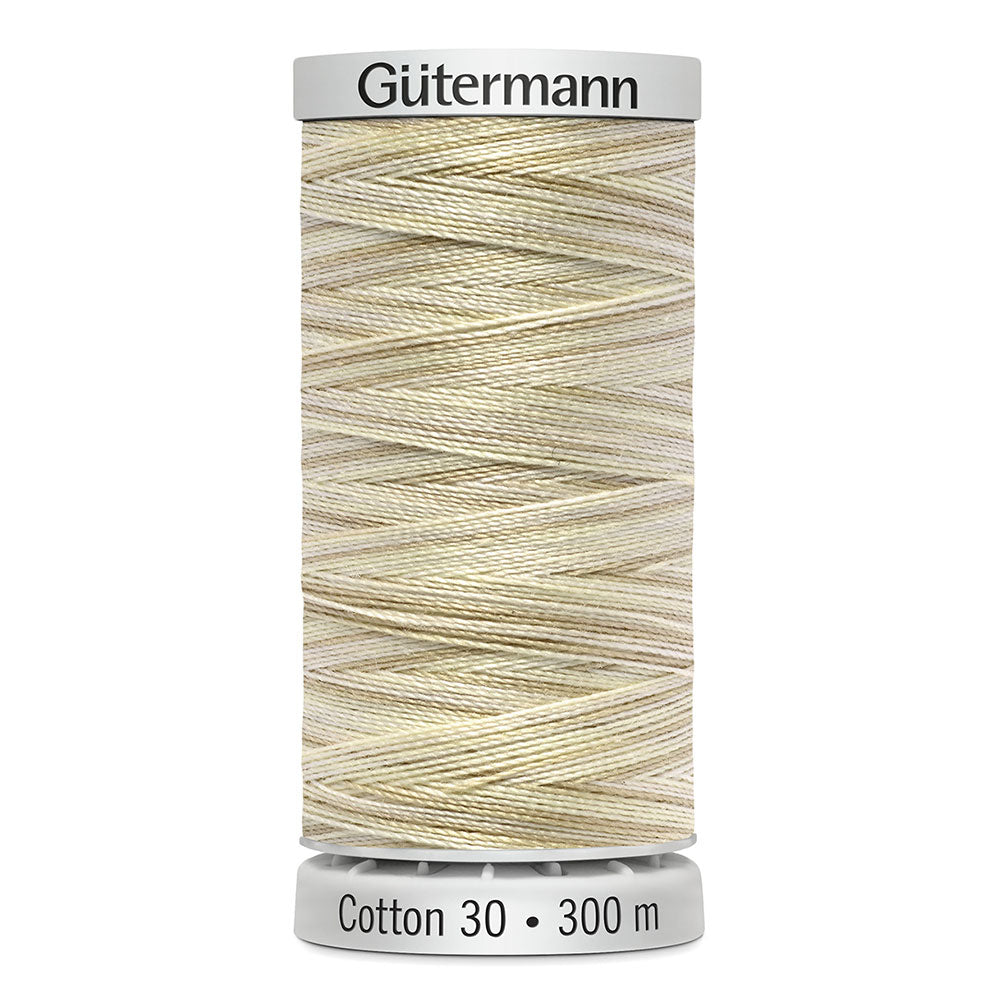 GÜTERMANN Cotton 30wt Thread 300m, Colour 4001 Variegated