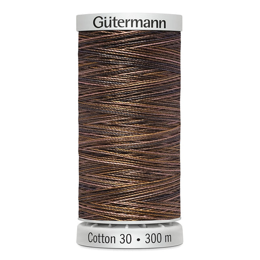 GÜTERMANN Cotton 30 wt thread, Blue Jean Brown, 300 m (328 yd)