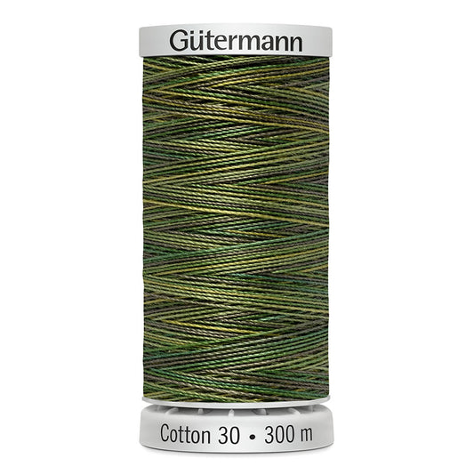 GÜTERMANN Cotton 30 wt thread, Green Forest, 300 m (328 yd)