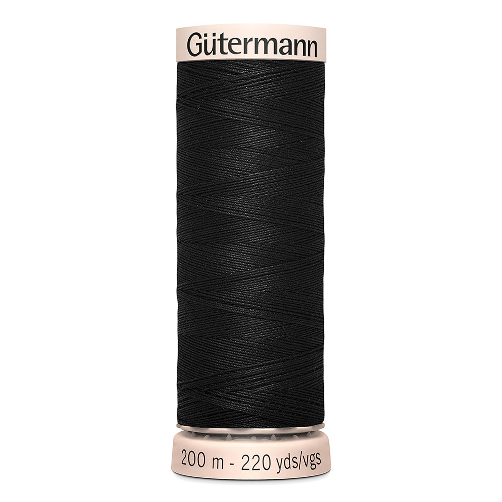 GÜTERMANN Cotton 60wt Thread 200m - Black