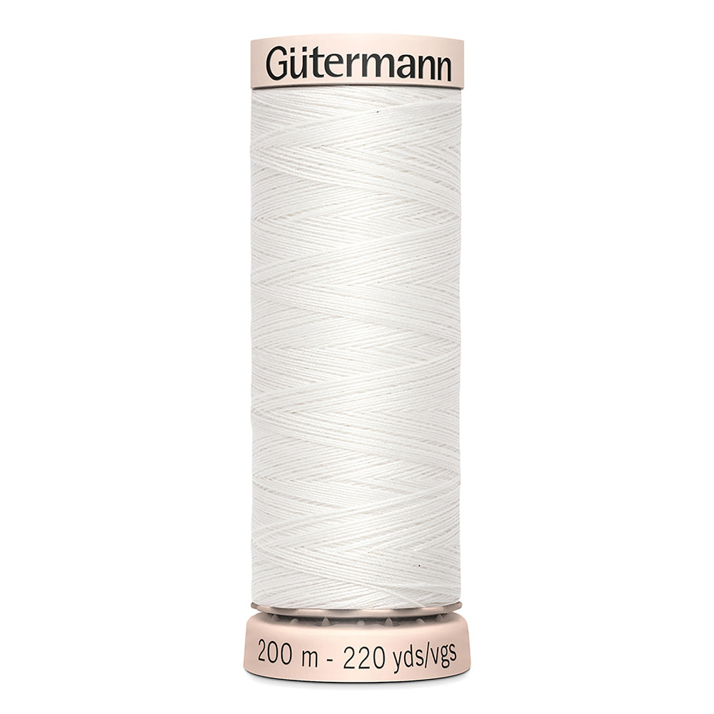 GÜTERMANN Cotton 60wt Thread 200m - White