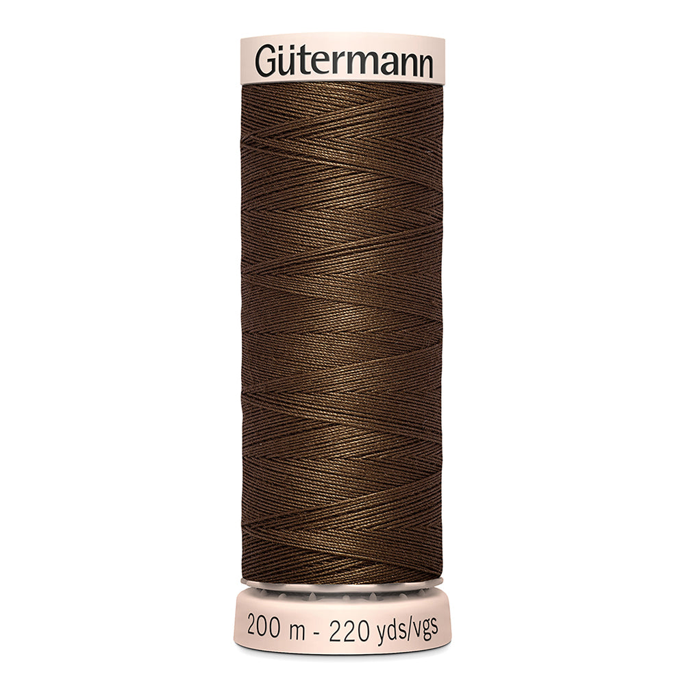 GÜTERMANN Cotton 60wt Thread 200m - Brown